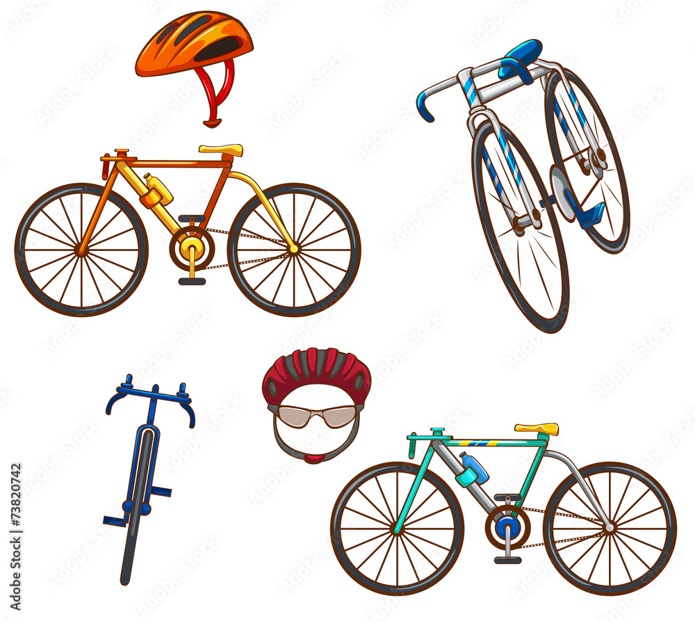 Set of bicycles