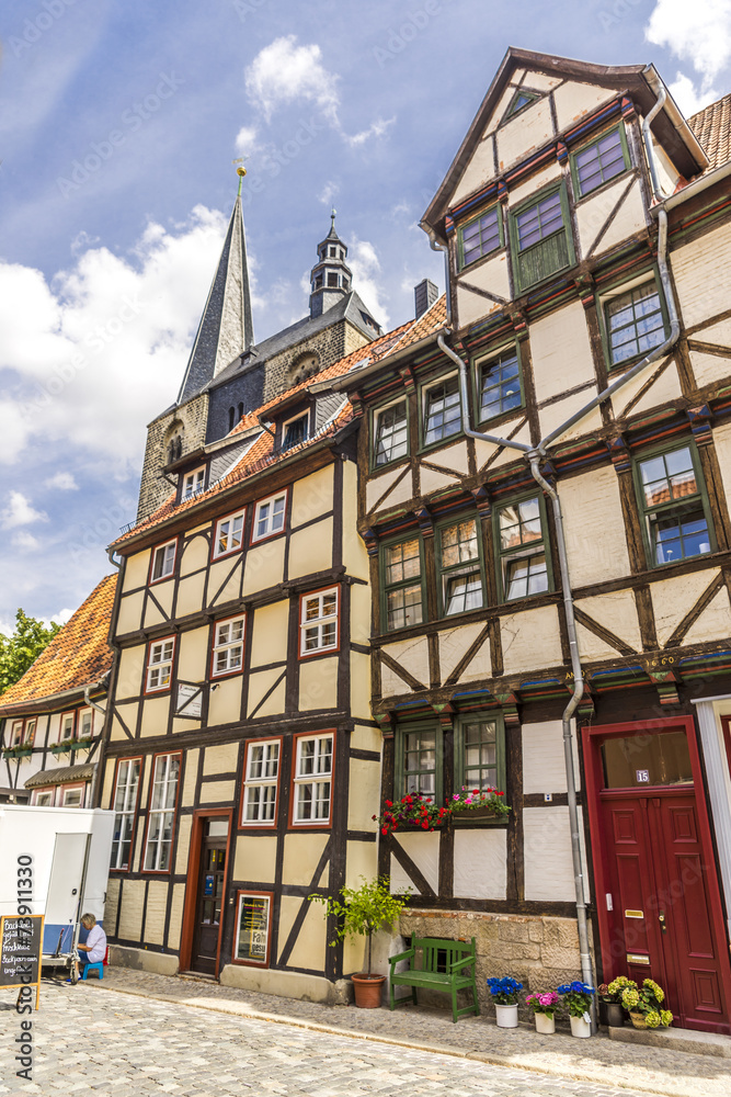 Alte deutsche Häuser in Quedlinburg 06599