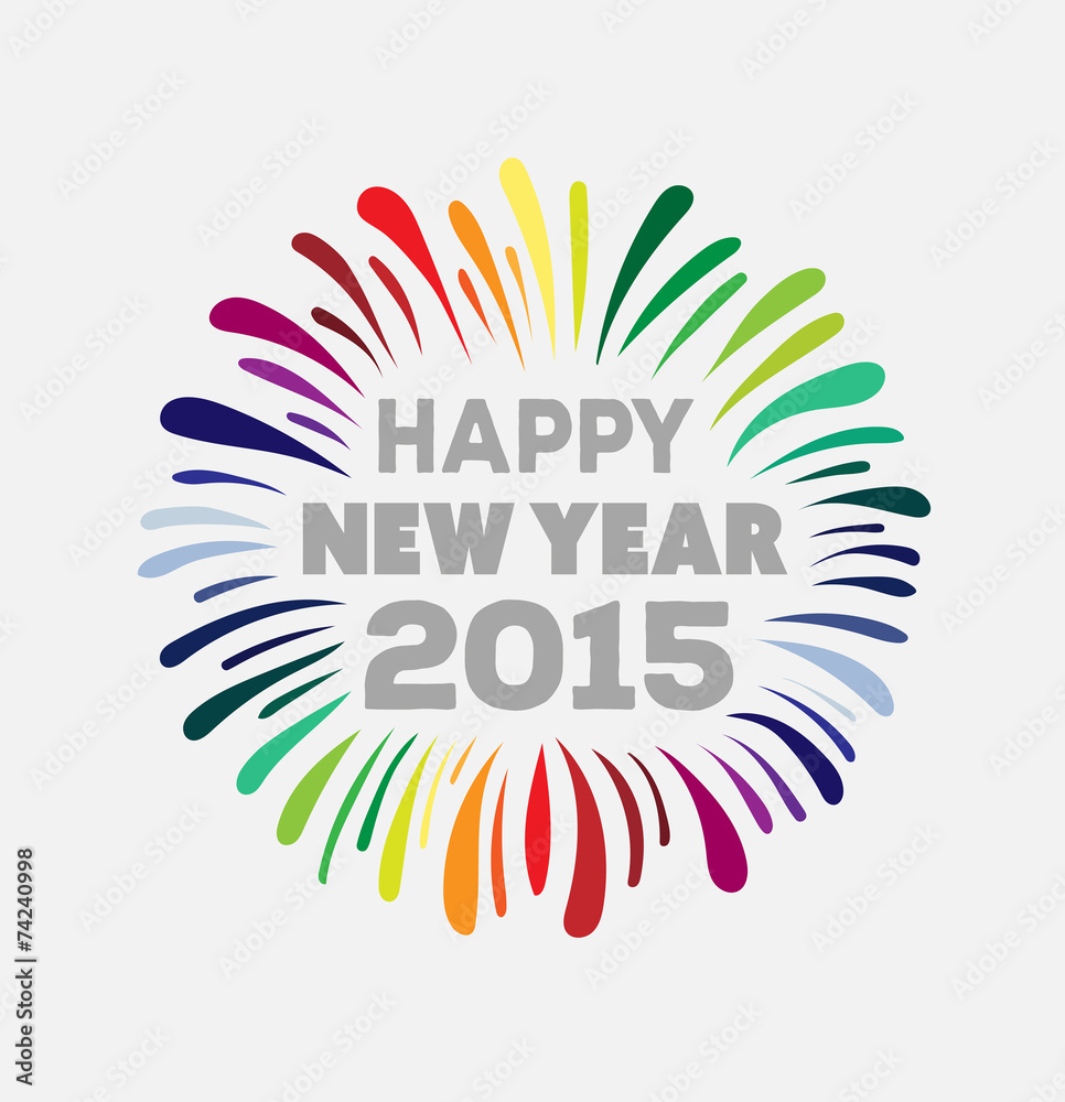 2015矢量新年快乐