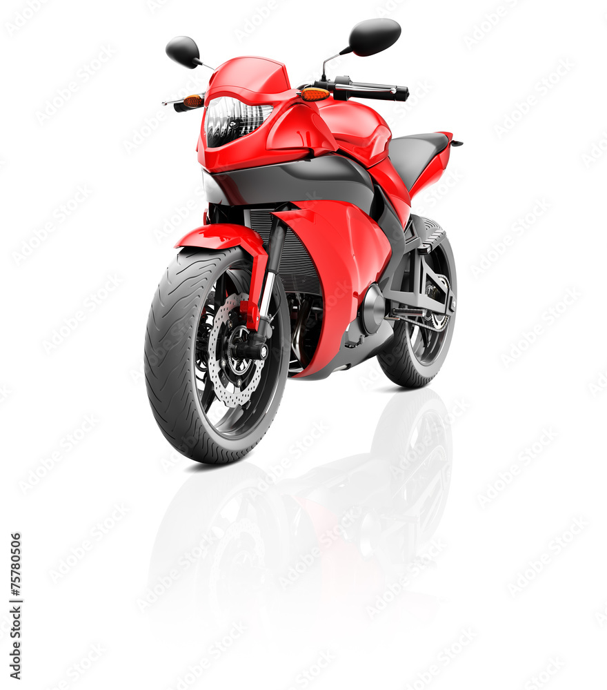 交通运动摩托车比赛概念图解
