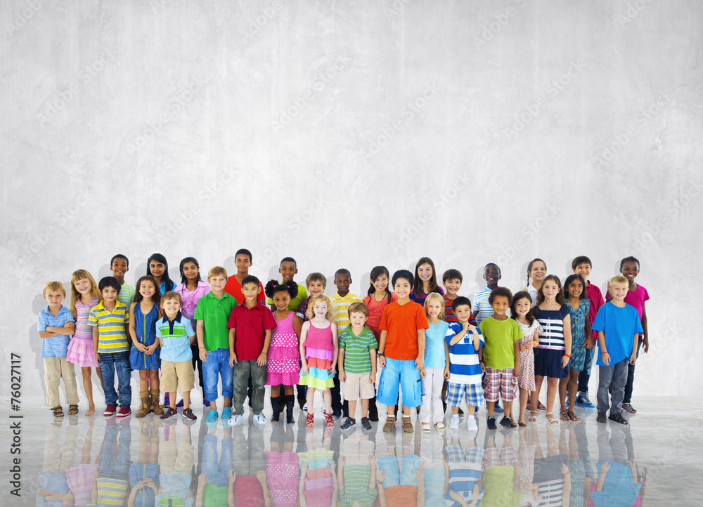 团体儿童多样化休闲共同全球概念