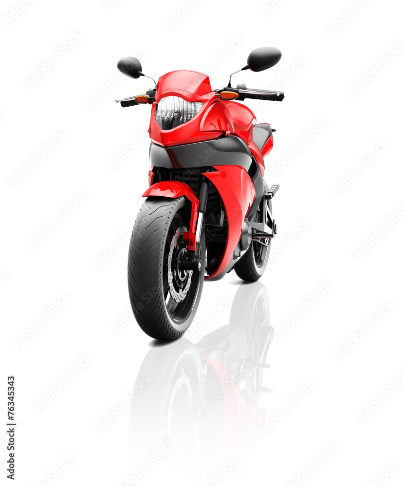 交通运动摩托车比赛概念图解