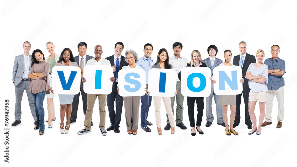 Vision Business People Team Teamwork Success Strategy Concept