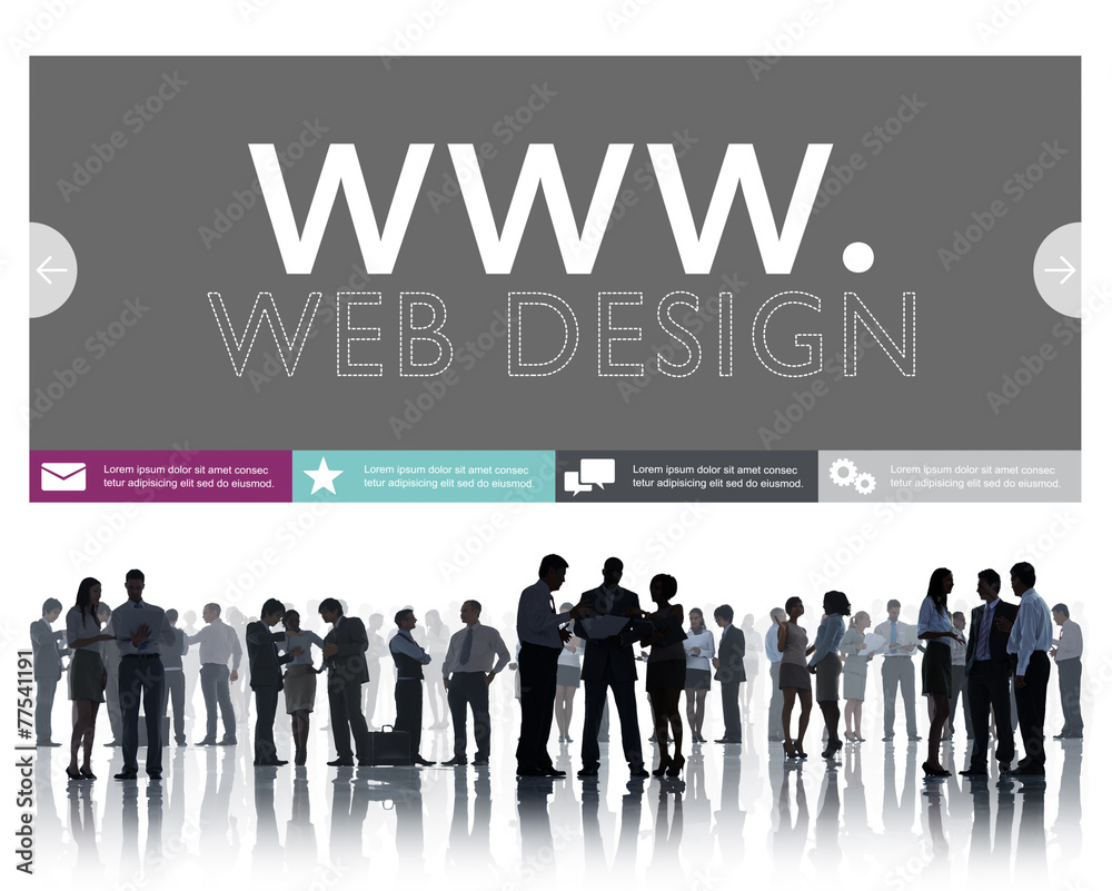 万维网网页设计网页网站概念