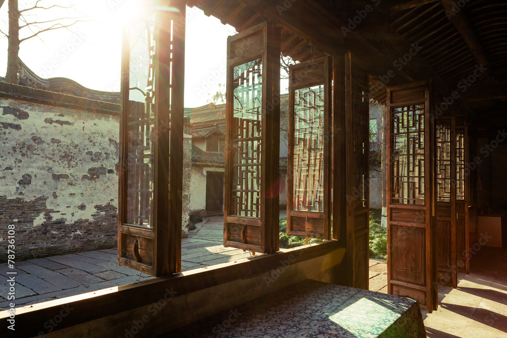 中国老式房屋窗户