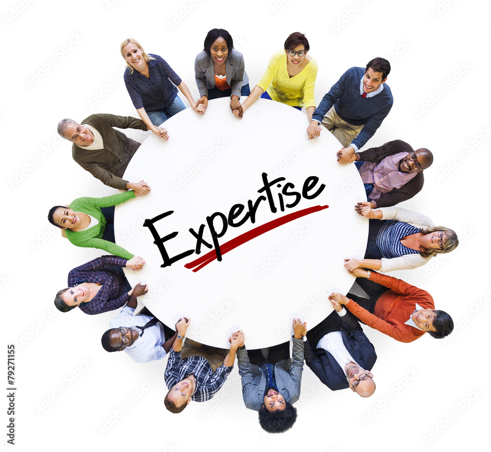 People Holding Hands Community Expertise Proficiency Concept