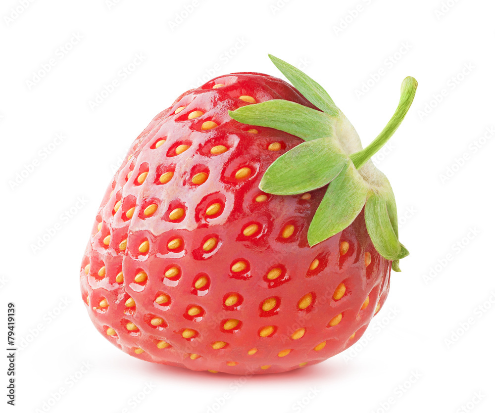 一颗白色草莓