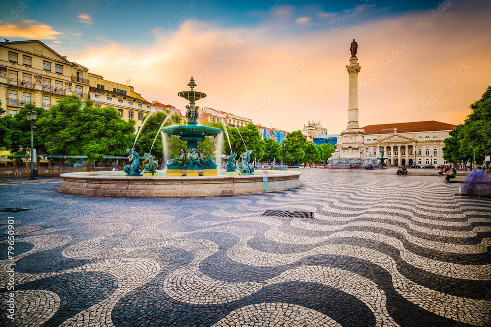 葡萄牙里斯本罗西奥广场
