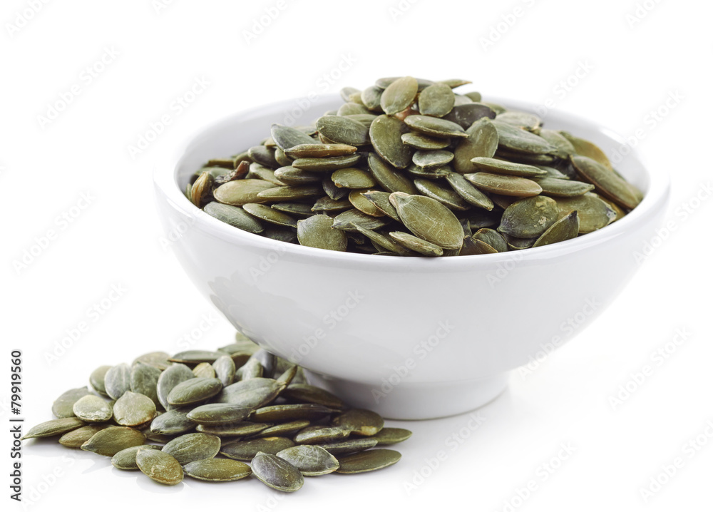bowl of squash seeds