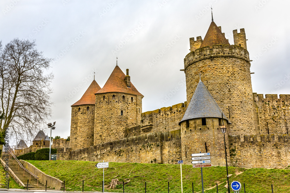 卡尔卡松城墙-法国，朗格多克-鲁西永