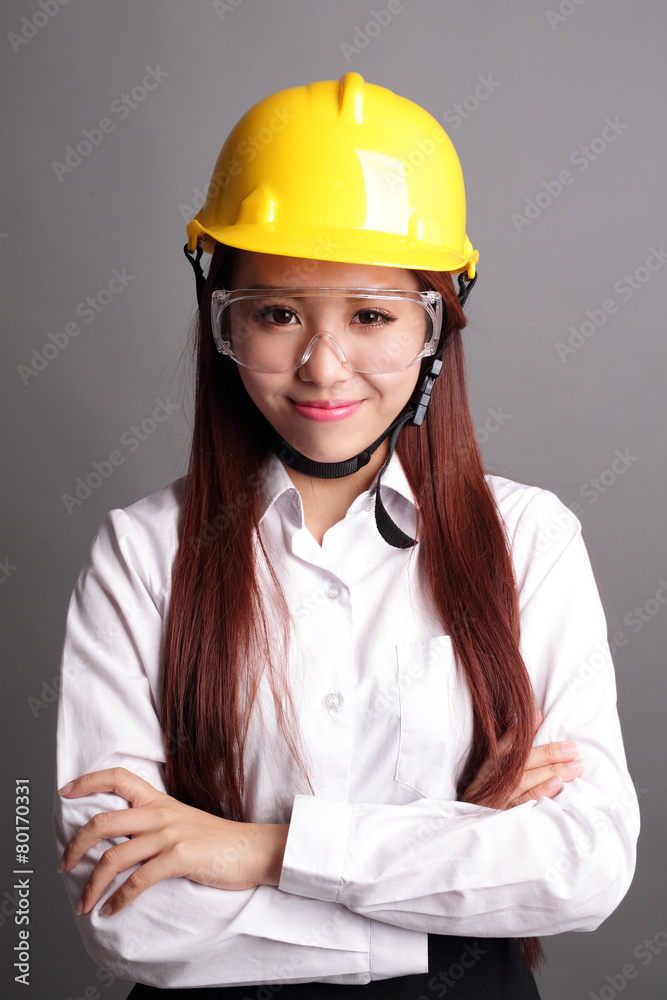 Smile engineer woman