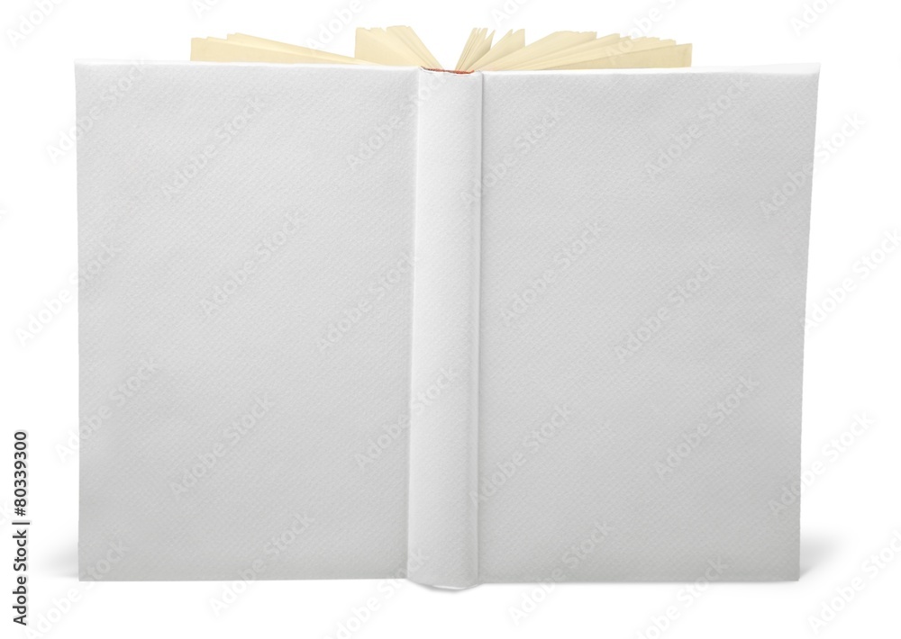 Advertise. collection of various  blank white  books on white