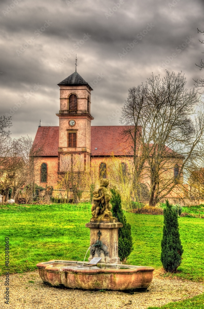 法国奥斯特霍芬-下莱茵的圣雅克·马约尔教堂