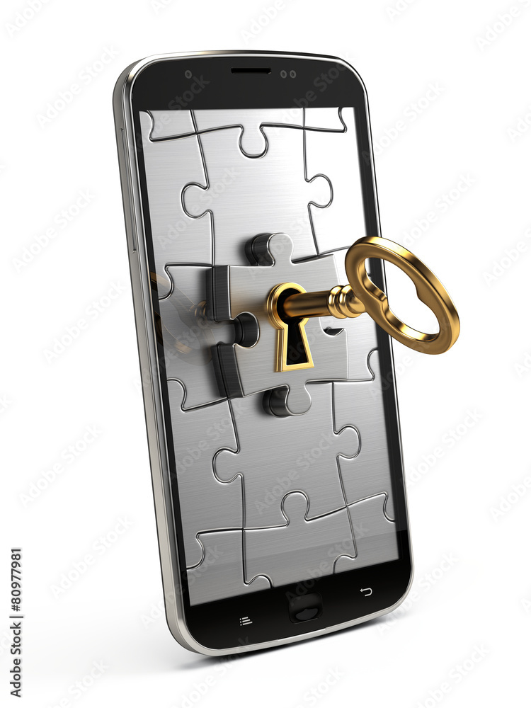 金钥匙、益智游戏和手机