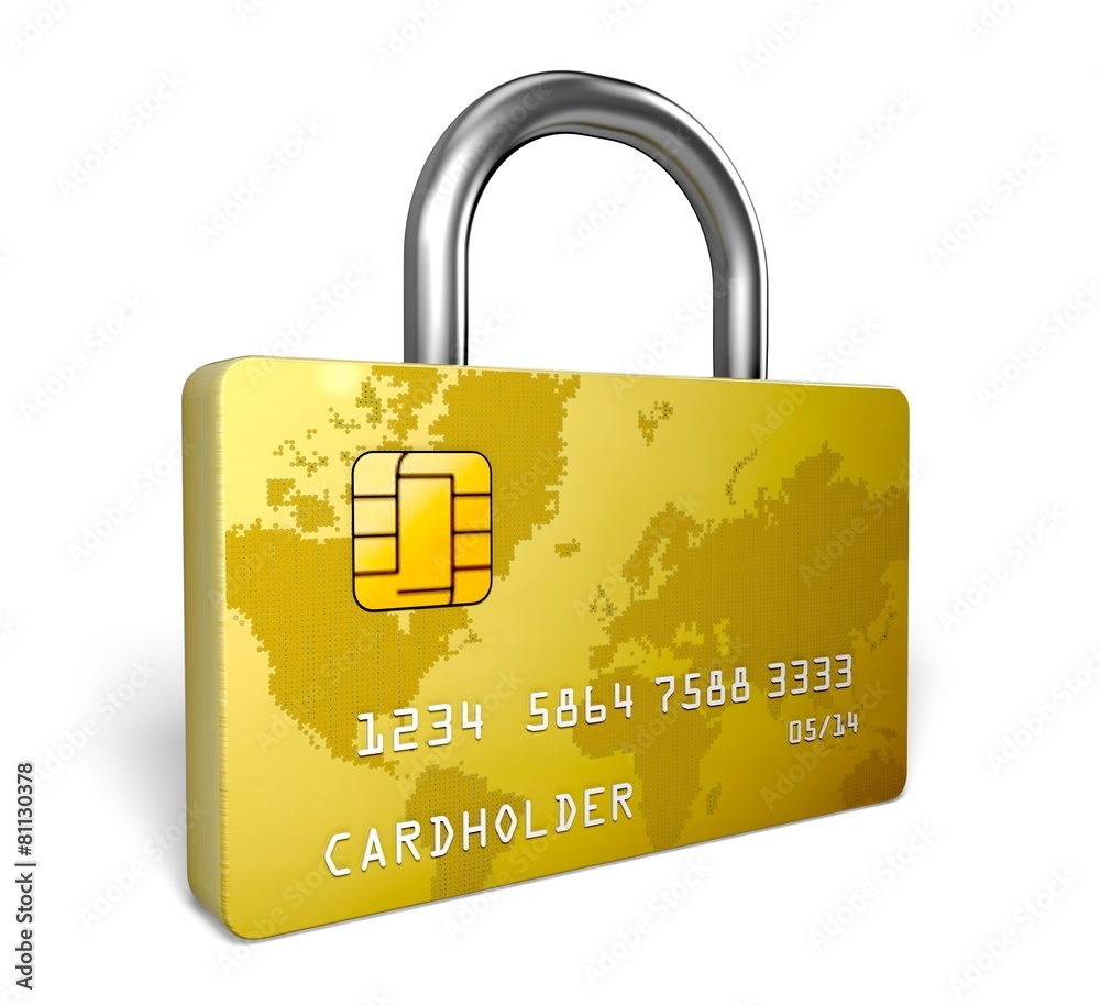 信用卡.3D.信用卡安全锁