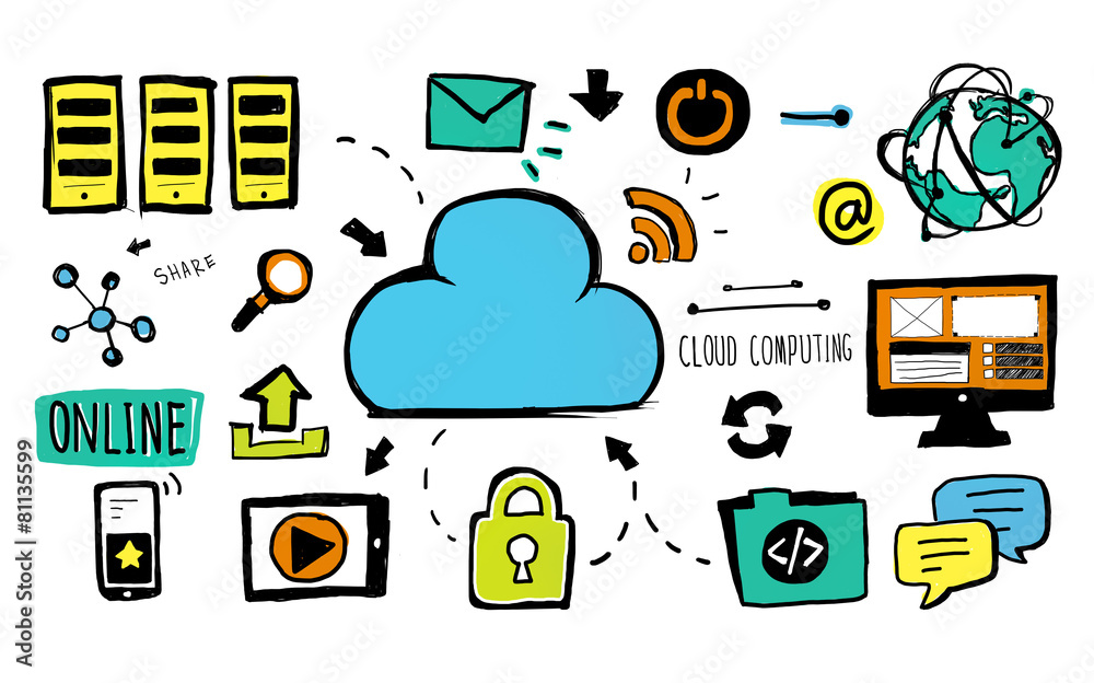 Cloud Computing Data Storage Communication Security Concept