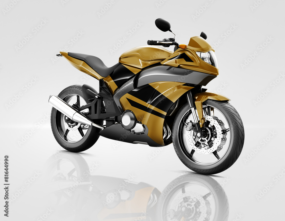 摩托车摩托车骑手当代棕色概念