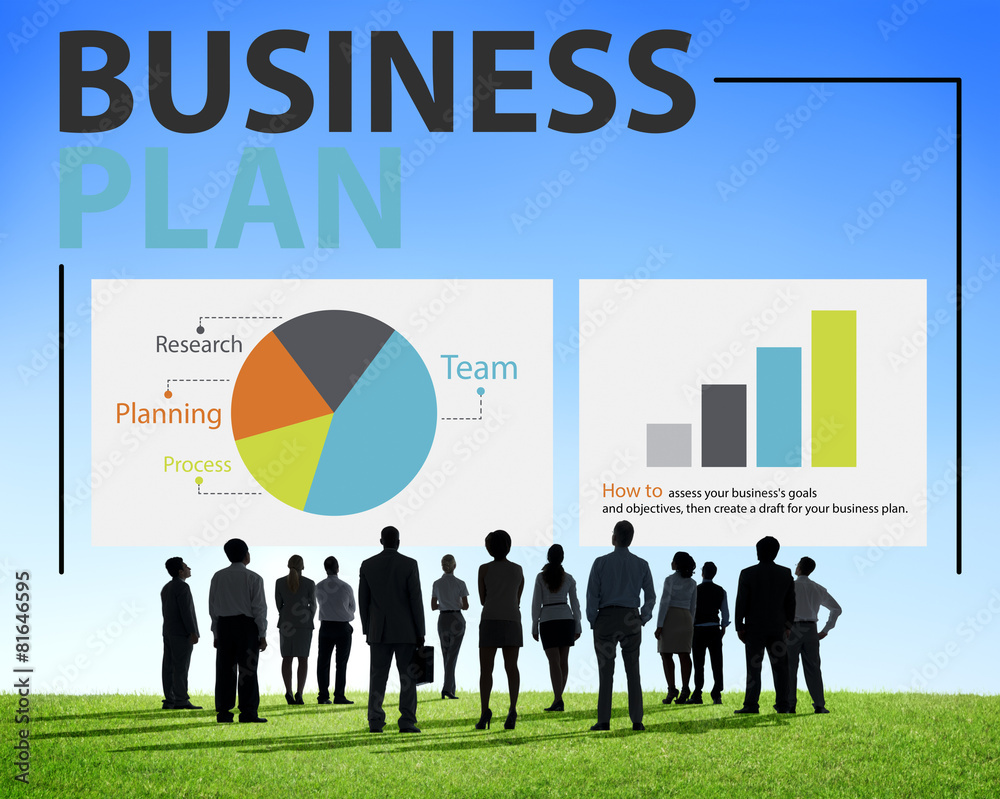 商业计划规划战略会议概念