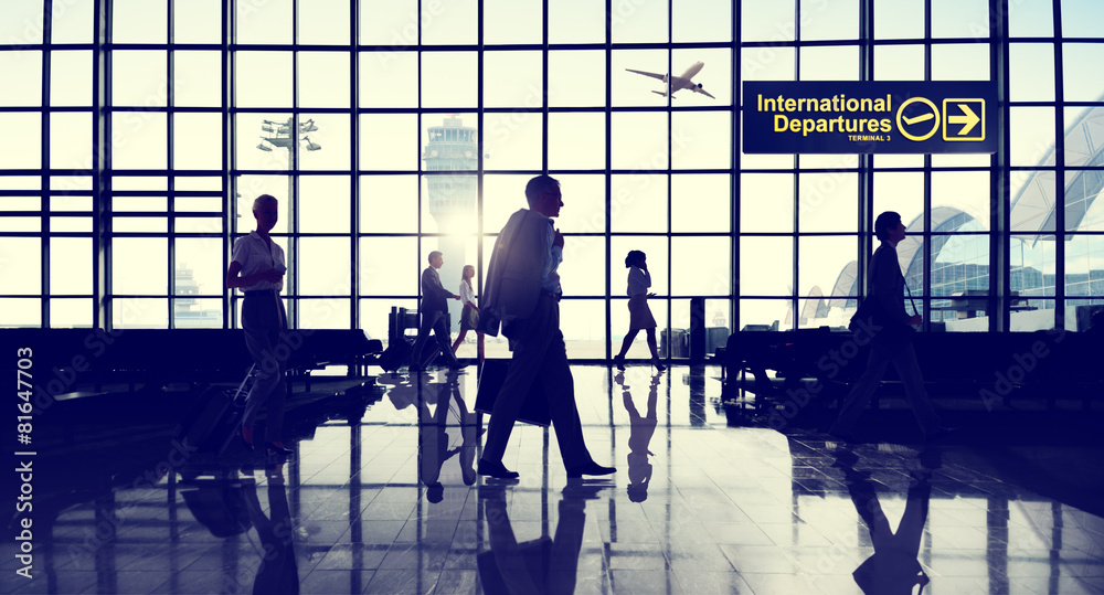国际航站楼商务旅行运输概念