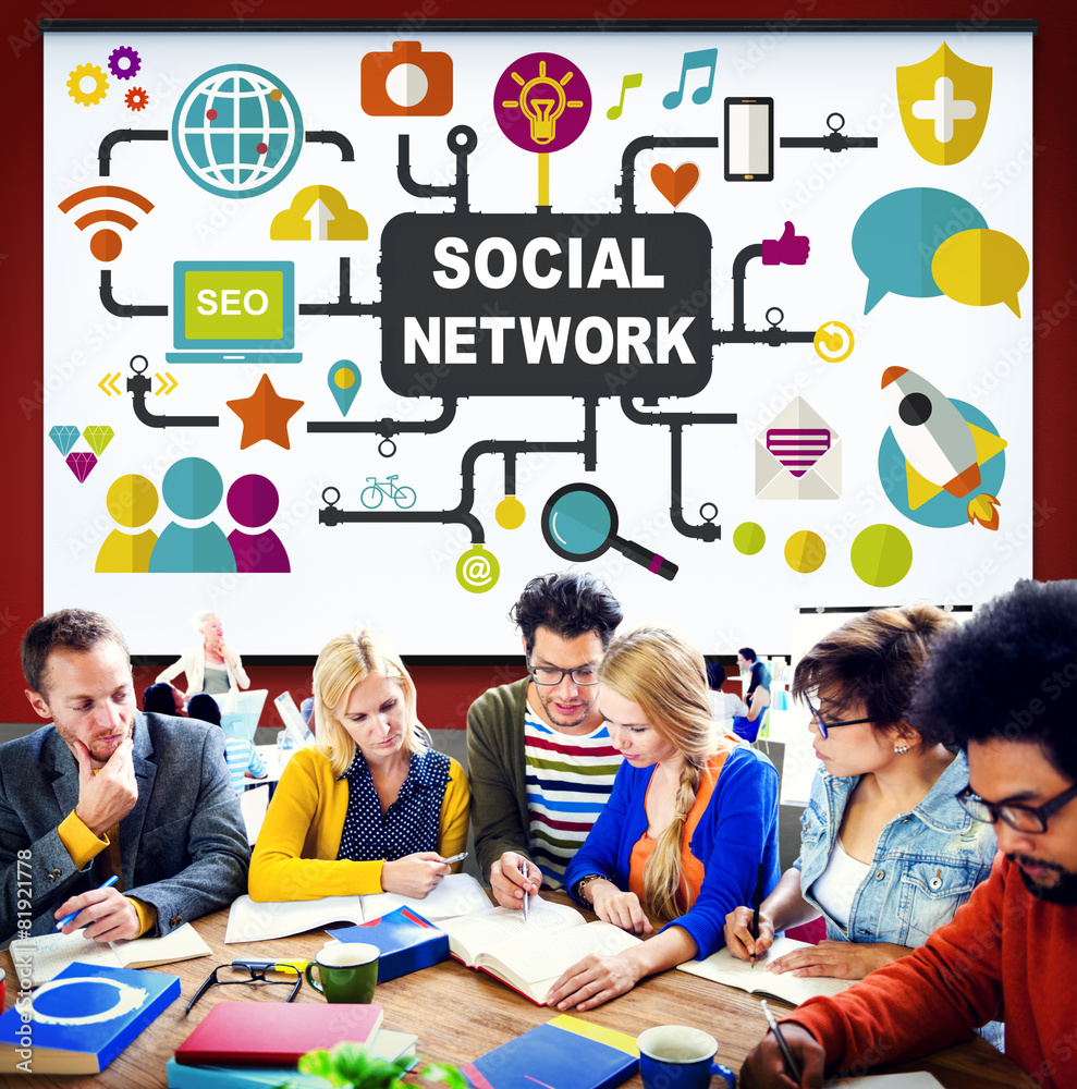 社交网络互联网在线社会连接社交媒体C