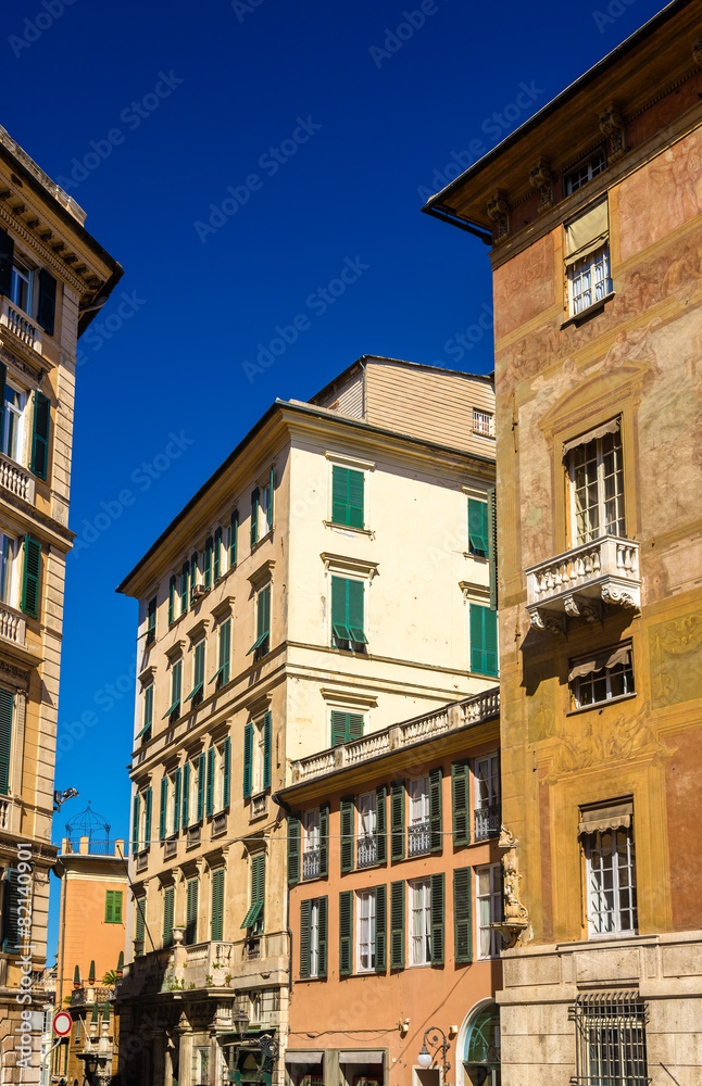 意大利热那亚市中心的建筑