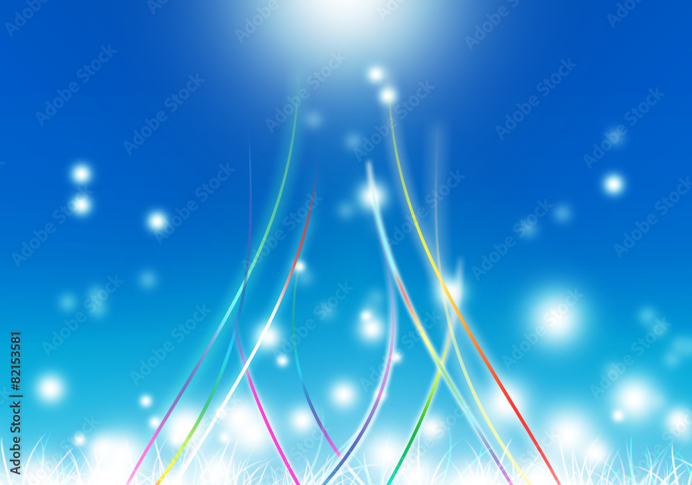 Abstract background with Pollen blue  flare and blank for text.