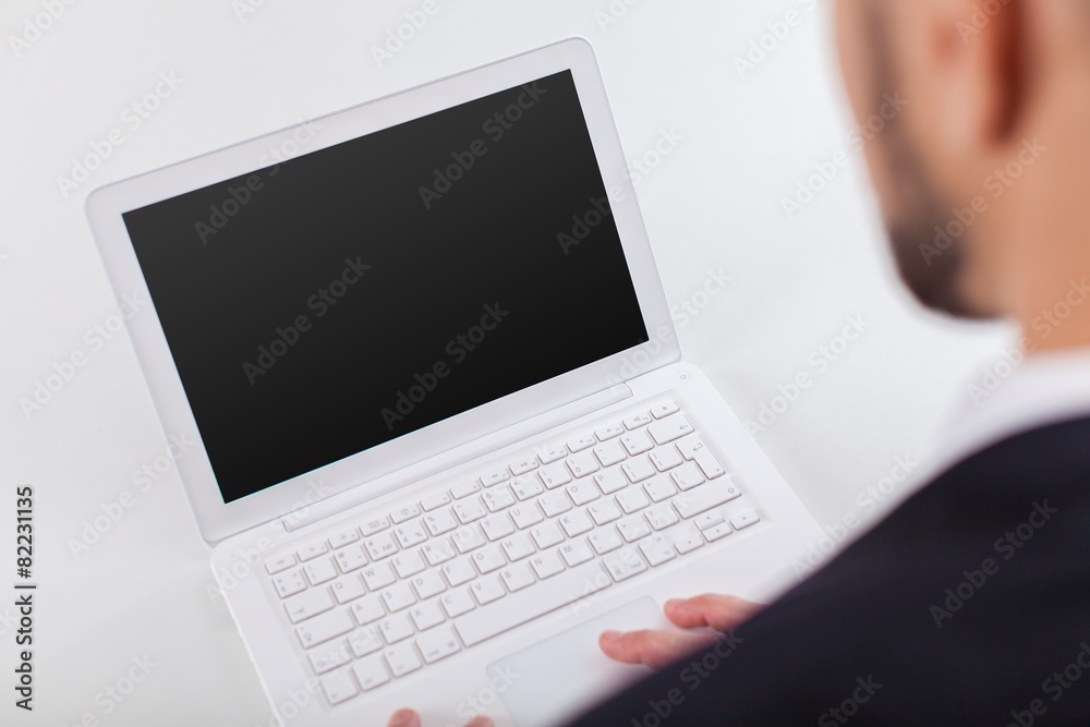 Video. Close-up Of Woman Attending Video Conference On Laptop
