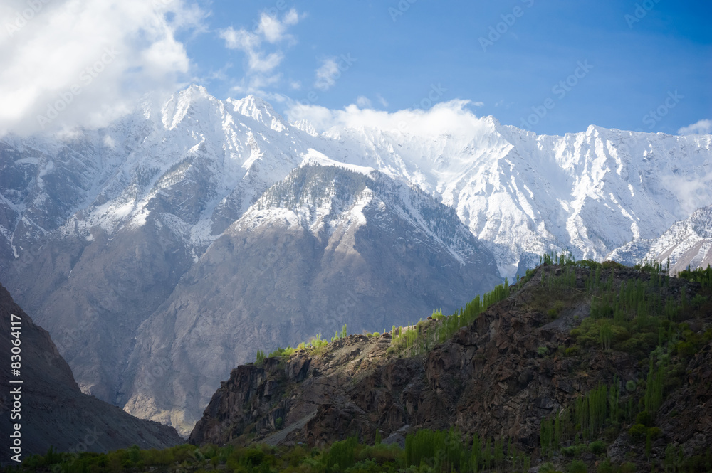 巴基斯坦北部地区的山峰
