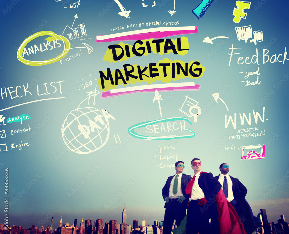Digital Marketing Branding Strategy Online Media Concept