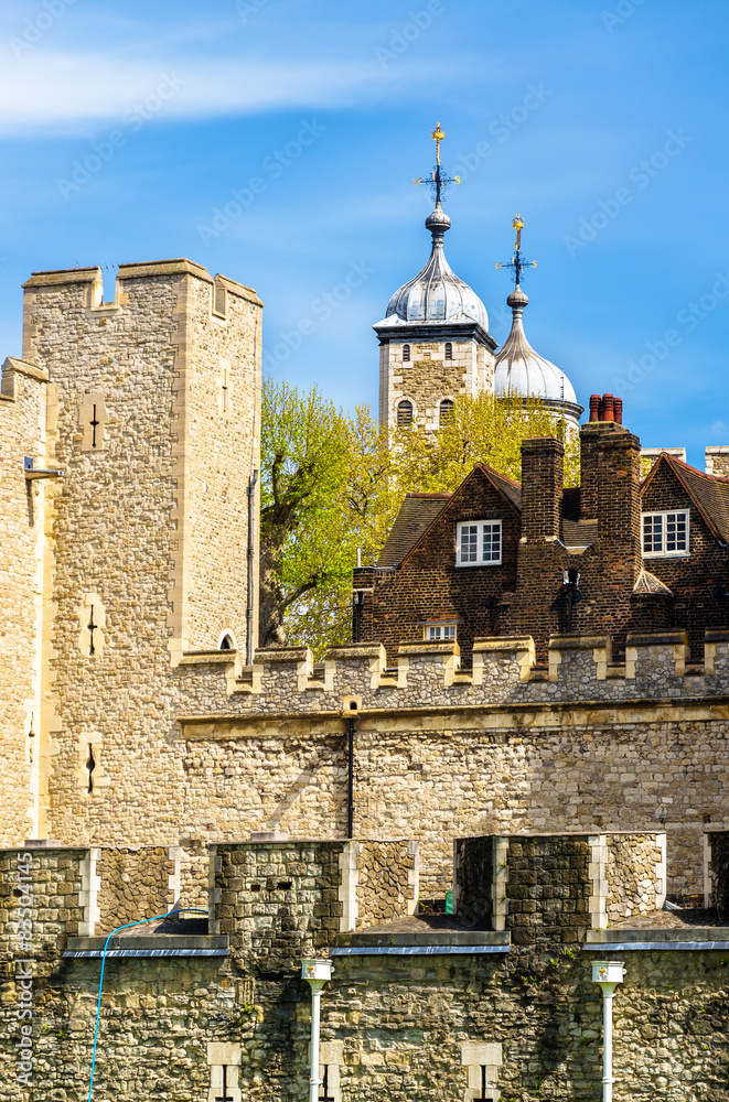 英国伦敦塔的城墙