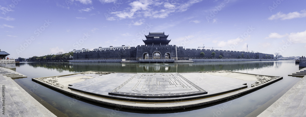 中国的天空与古城门