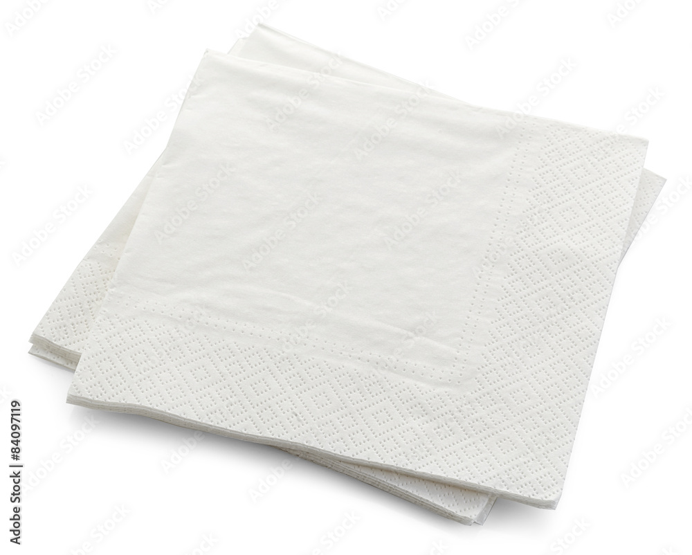 白色餐巾纸