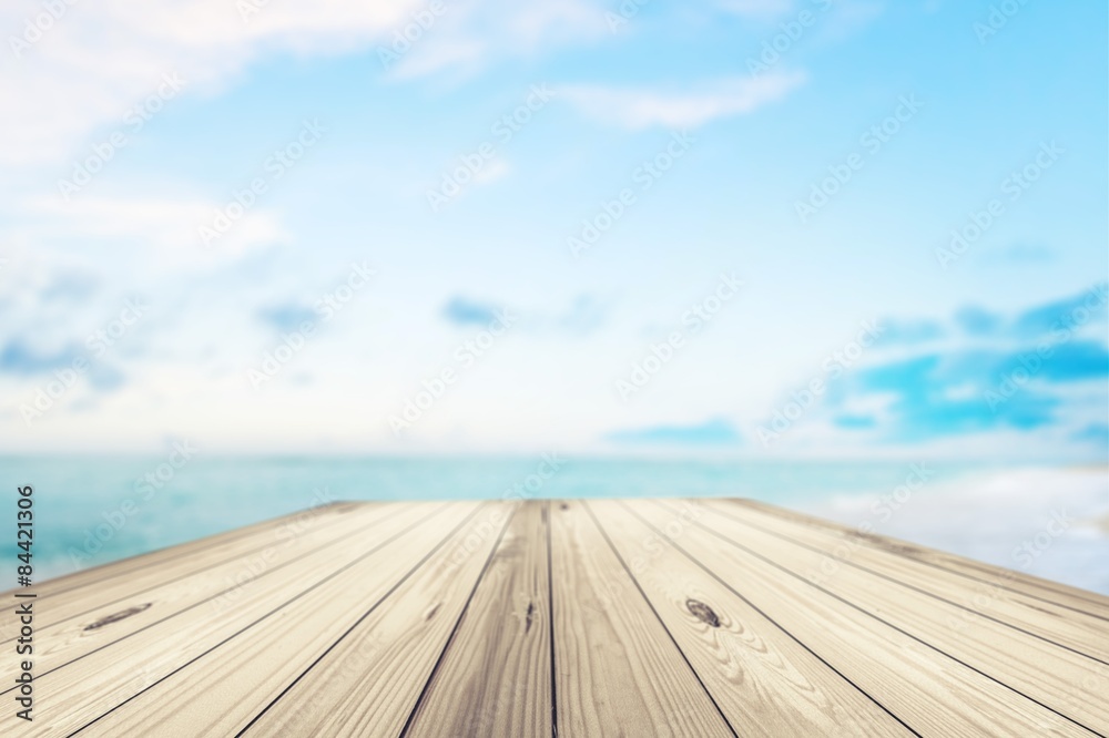 Background, pier, dock.