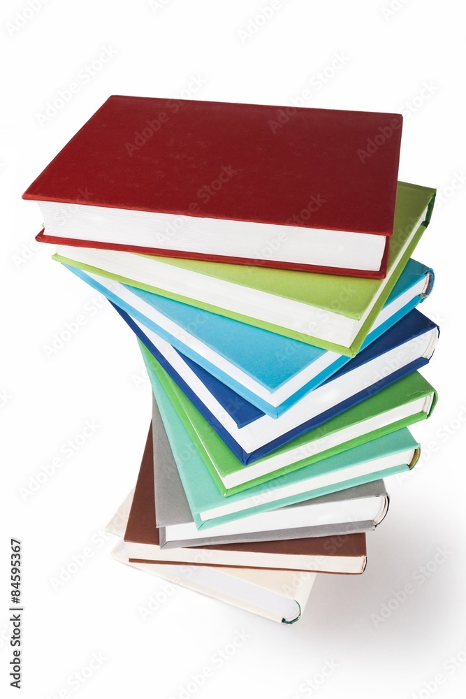 书本、堆叠、教育。