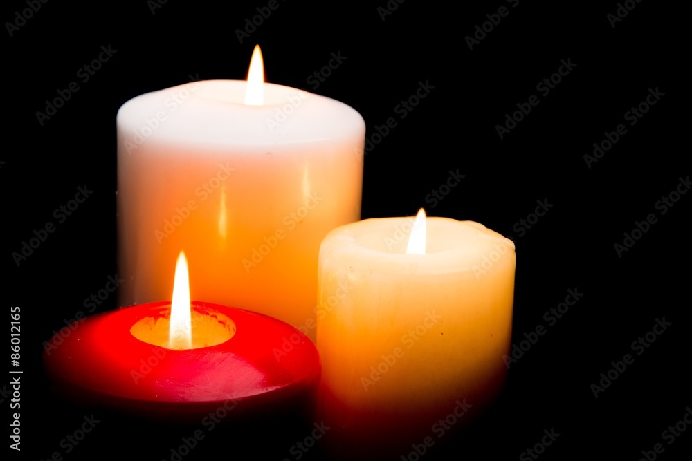 Candle, Red, Candlelight.