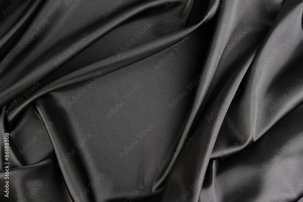 黑色丝绸面料纹理