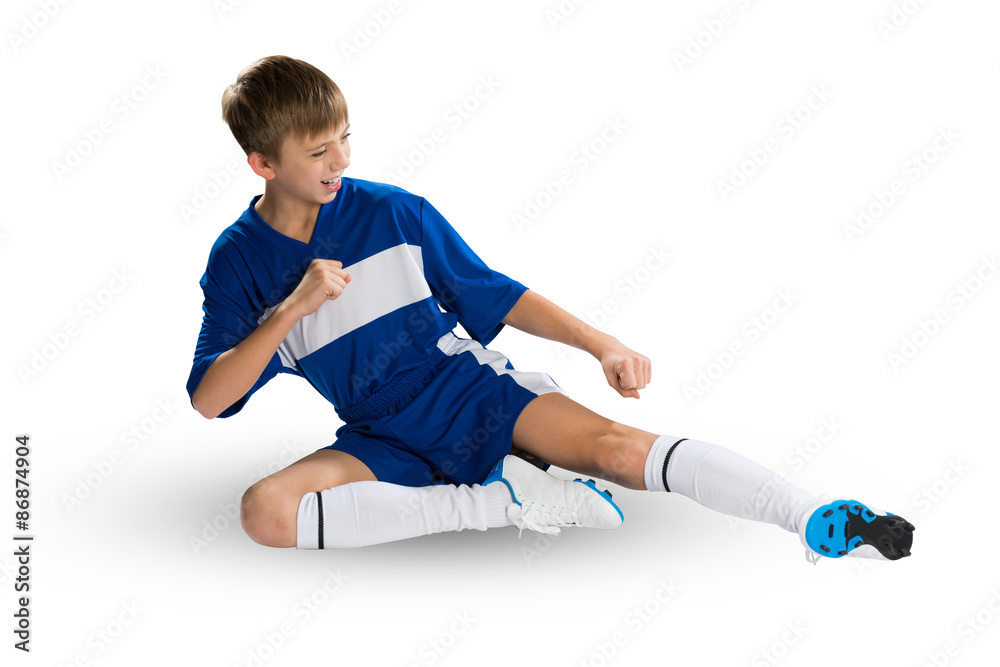 年轻足球运动员