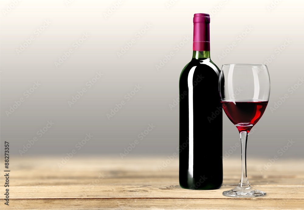酒瓶，葡萄酒，酒瓶。