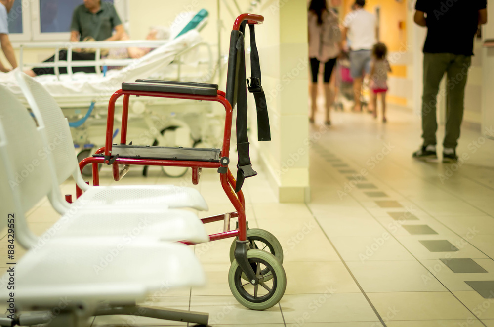 医院候诊室的轮椅——生活方式理念