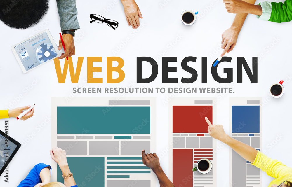 Web设计网络网站创意媒体信息概念