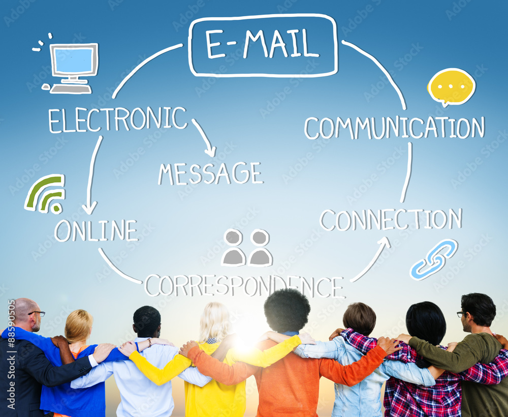 电子邮件数据内容互联网通信消息概念