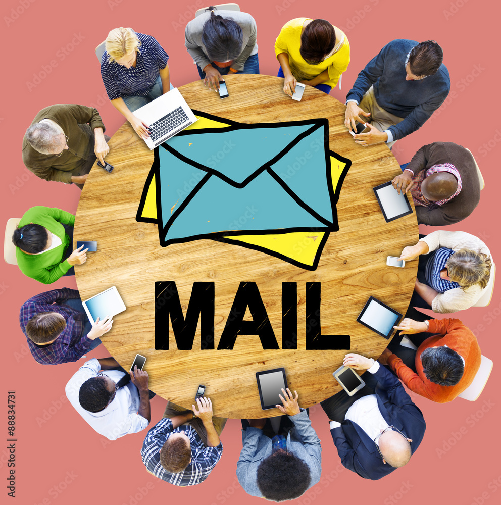 邮件收件箱信函通信概念