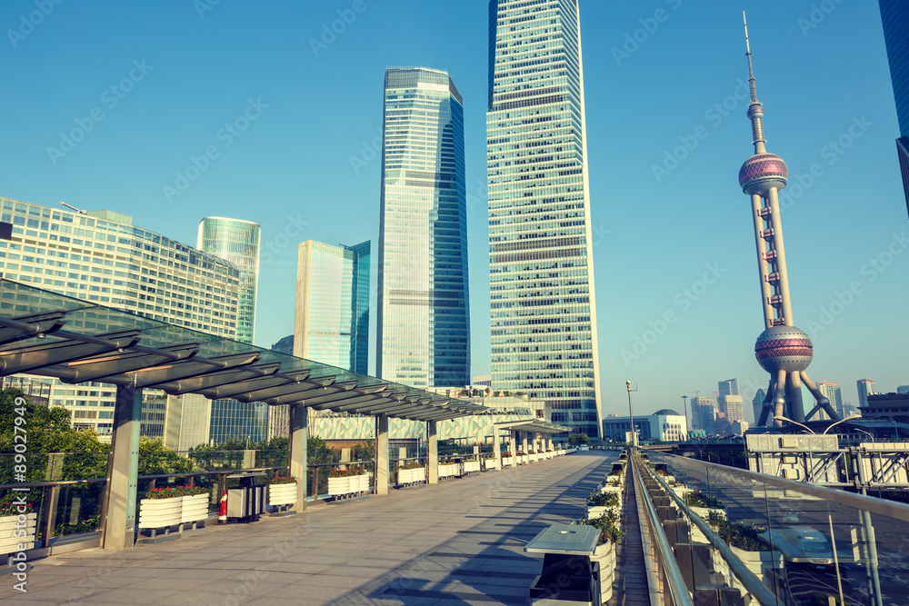 Shanghai city scenery,in China