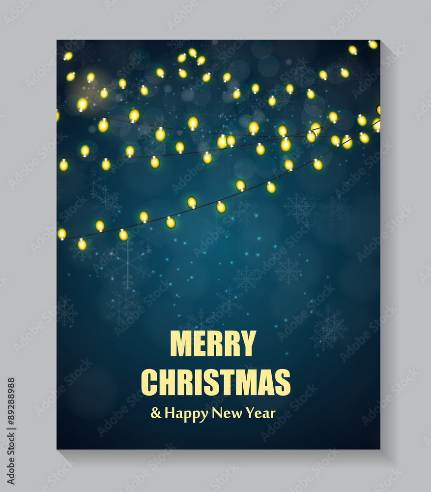 Abstract beauty Christmas and New Year background. Vector Illust