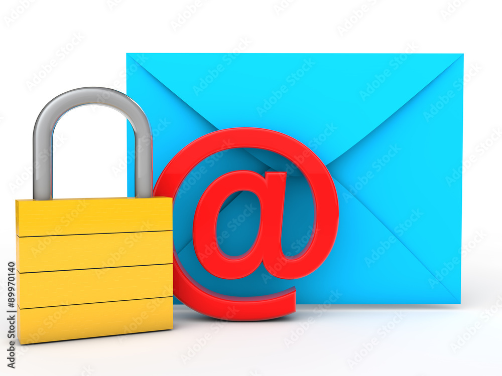 3d电子邮件保护概念