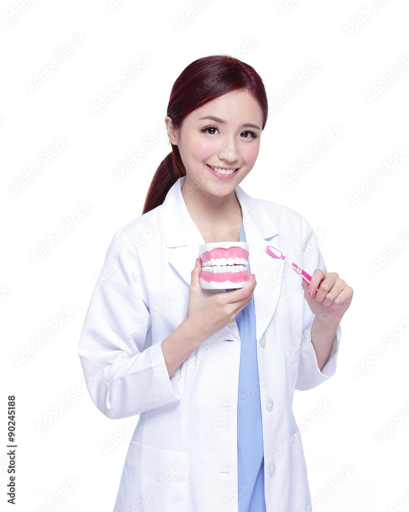 Smile woman dentist doctor