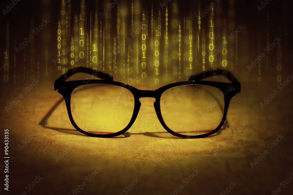 阅读眼镜吸收二进制数据