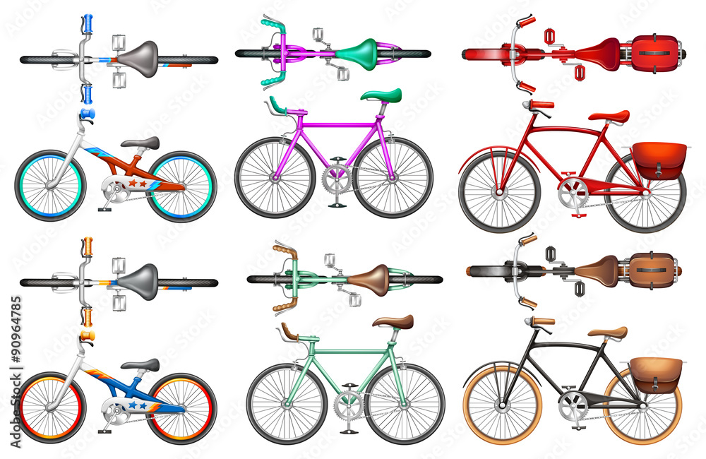 不同类型的自行车