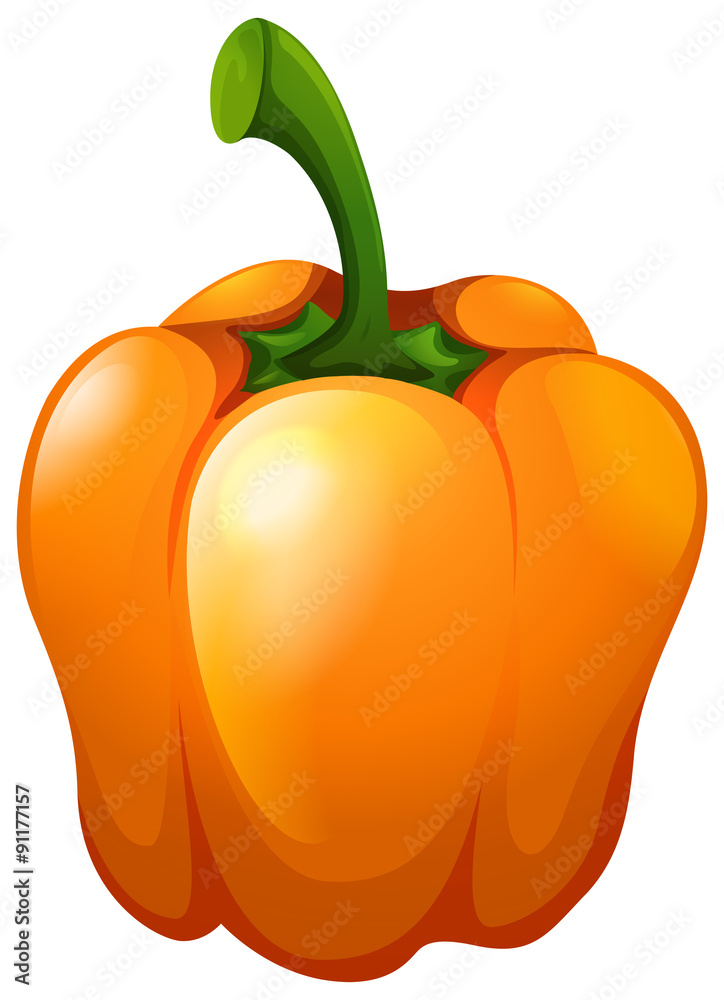 带茎橙甜椒