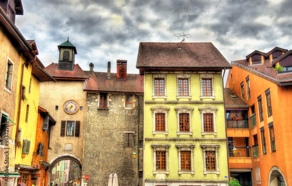 Buildings in the old town of Annecy - France
